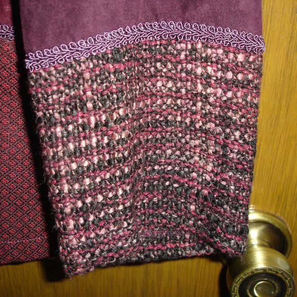 WOMENS SARA MORGAN For HABAND 3 PIECE PANTSUIT SIZE LA BURGANDY - Picture 11 of 16